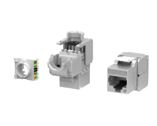 Connecteur Keystone Jack blindé Cat 6 à angle 180°