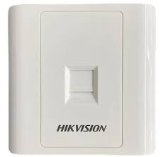 DS-1FPA1(O-STD) Hikvision - Plaque 1 port RJ45/Phone avec volet ABS