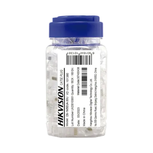 DS-1M6UA-15U Connecteurs RJ45  HIKVISION Cat.6, 100 pcs