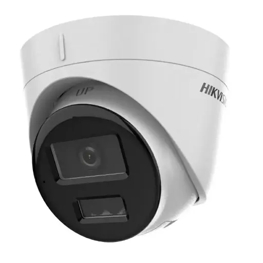 DS-2CD1343G2-LIU(2.8mm) Hikvision - DS-2CD1343G2-LIU(2.8 mm) Caméra Turret 4 MP Smart Hybrid Light, détection humain/véhicule, micro intégré, PoE, IP67.
