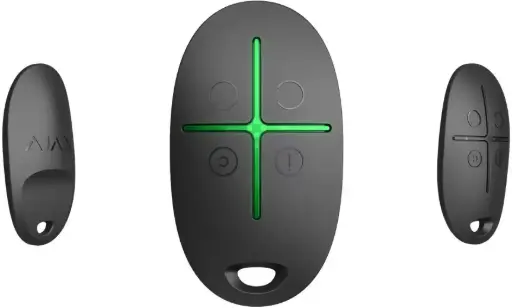 AJAX SpaceControl noire – Télécommande radio 4 boutons pour système d’alarme
