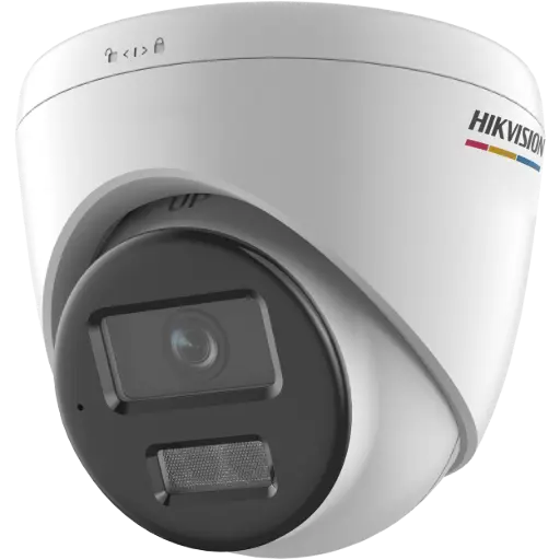 DS-2CD1347G2H-LIUF/SRB(2.8mm)(O-STD) Hikvision – DS-2CD1347G2H-LIUF/SRB (2.8mm) Caméra mini dôme IP 4MP ColorVu Hybrid Light avec audio et flash rouge/bleu