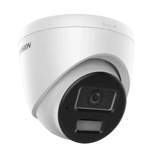 DS-2CD1383G2-LIUF/SL(2.8mm) Hikvision - Caméra Turret IP 8 MP (3K/5 Mpx), Smart Hybrid Light (IR & White Light), Angle fixe 2.8 mm, PoE, audio, détection humains/véhicules, IP67.