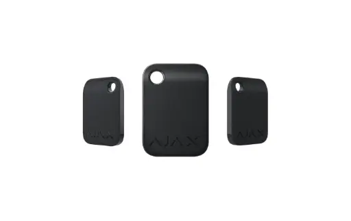 AJAX Systems – Tag MIFARE DESFire contactless, pack de 10, noir, jusqu’à 13 hubs
