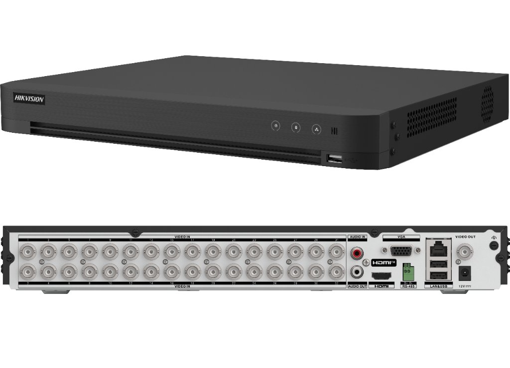 iDS-7232HQHI-M2/XT Hikvision – Enregistreur vidéo AcuSense 32 canaux 1080P 1U H.265, reconnaissance faciale et détection périmétrique