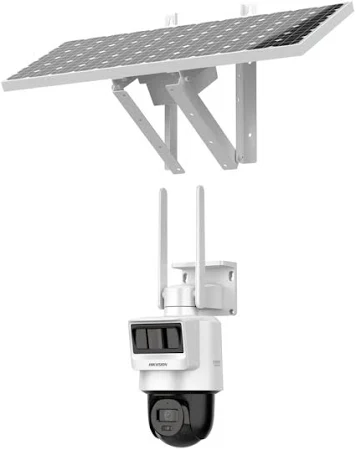 DS-2DE2C400IWG-K/4G/C09S20 Hikvision - Caméra PT Solar 4 MP LTE, IR 30 m, PT mini, audio mono & alarme.