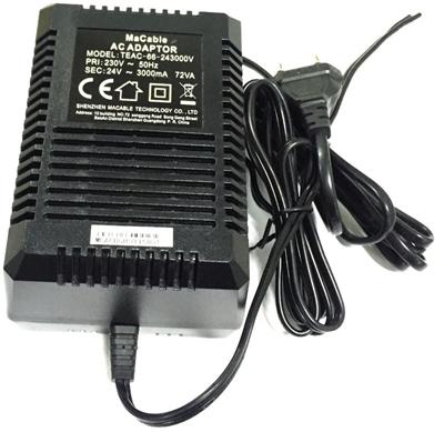 DS-2PA2403-PWA Hikvision - Alimentation 24V AC 3A linéaire pour caméras PTZ, prise EU