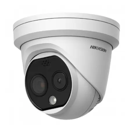 DS-2TD1228-2/QA Hikvision - Caméra bi-spectre thermique et optique HeatPro pour détection périmétrique et incendie, algorithmes IA DeepinView, IR + blanc-clair, PoE.