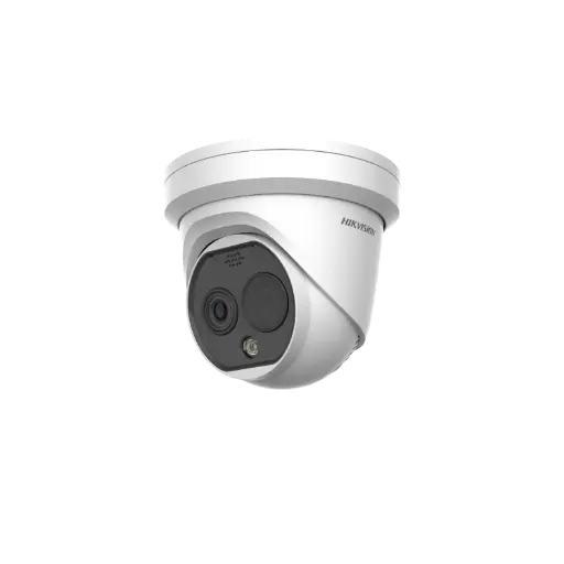 DS-2TD1228T-3/QA(O-STD) Hikvision – DS-2TD1228T-3/QA (Bi-Spectrum Turret HeatPro) - Caméra réseau thermique & optique 4 MP, IP66