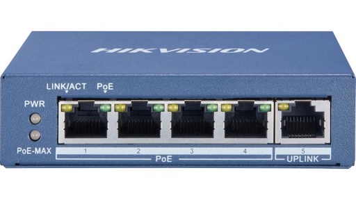 DS-3E0505P-E/M(O-STD) Commutateur POE non gere, 4 ports Gigabit