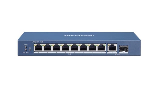 DS-3E0510P-E/M(O-STD) Commutateur POE Gigabit non gere, 8 ports