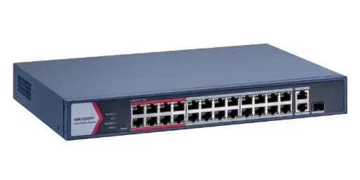 DS-3E1326P-EI/M Switch PoE 24 ports 100Mbps + 2 Gigabit manageable