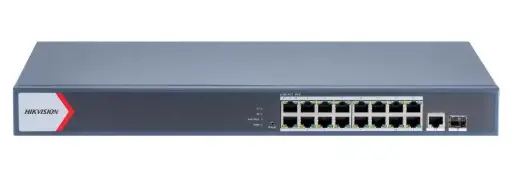 DS-3E1518P-EI/M Commutateur PoE Gigabit 16 ports Hikvision