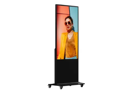DS-D6055UN-D/S Hikvision - Kiosque digital 55″ UHD (4K), Android 13, sol, 500 cd/m²