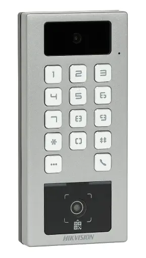 DS-K1T502DBWX-CQR Hikvision - Terminal IP bimodal Accès & Interphone QR/Carte/IP65