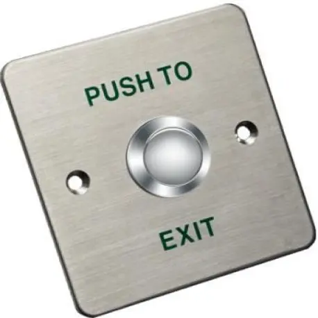 DS-K7P01 Hikvision - Bouton standard Exit & Emergency aluminium 3 A / 36 V DC