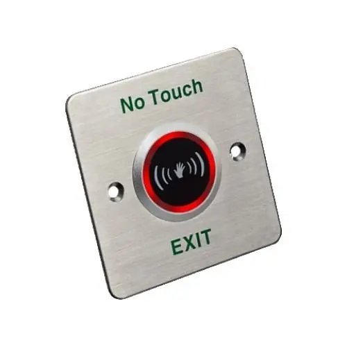 DS-K7P03 Hikvision - Bouton de sortie sans contact (Infrarouge), Inox, NO/NC/COM