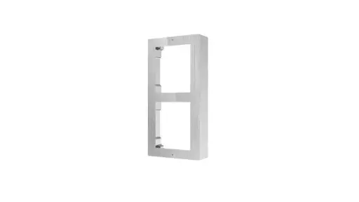 DS-KD-ACW2/S Hikvision - Cadre saillie 2 modules inox/alu aviation, montage extérieur KD8