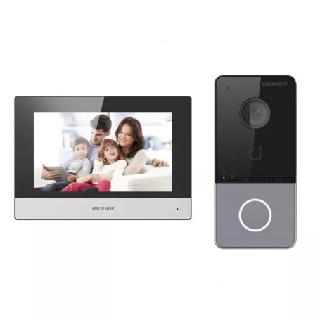 DS-KIS603-P(C) Hikvision - Kit interphone vidéo IP 2 MP avec écran tactile 7″