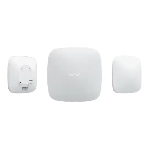 Ajax – Hub 2 Plus (8EU/ECG) – Centrale d’alarme sans fil 4G LAN Wi-Fi avec support MotionCam ASP blanc