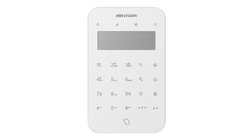 DS-PK1-LT-WE Hikvision – Clavier LCD sans fil AX PRO 868 MHz avec lecteur de badge