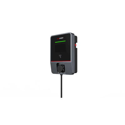 DS-TMP102-A1(H)(22kW)(EU) Hikvision – Borne de recharge VE murale AC 22 kW triphasé, prise Type 2, écran 7", RFID/4G/Wi-Fi/OCPP, IP55