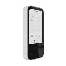 Ajax – KeyPad TouchScreen (8EU) – Clavier tactile sans fil 7” de commande et contrôle blanc ASP