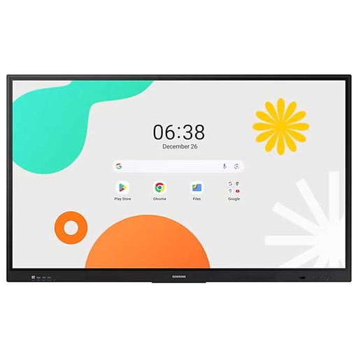 Samsung WA65F Écran interactif 65" 4K UHD - Tactile IR 40pts - Android 14 EDLA - 8Go/64Go - HDMI 2.1 - USB-C 65W - OPS - Noir