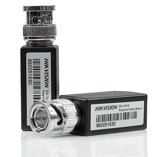 [DS-1H18-A] DS-1H18-A(O-STD) Hikvision - Paire de baluns passifs vidéo HD-TVI/AHD/CVI sur UTP (BNC↔RJ45)