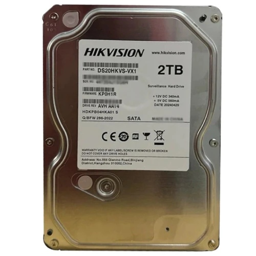 [DS20HKVS-VX1] DS20HKVS-VX1 Hikvision - Disque dur surveillance 2 To 3.5" SATA 5400 rpm 24/7